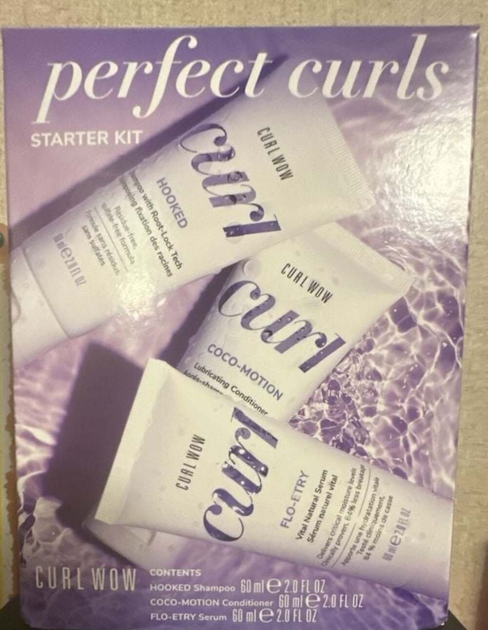 Color Wow Curl Wow Perfect Curls Starter Kit (Shampoo, Conditioner & Serum) Set